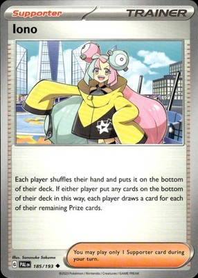 Iono 185/193 Paldea Evolved Ungraded