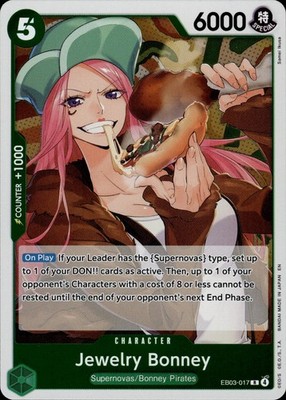 Jewelry Bonney EB03-017 Extra Booster: One Piece Heroines Edition Ungraded