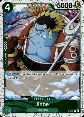 Jinbe (Pirate Foil) P-063 Premium Booster -The Best- Vol. 2 Ungraded