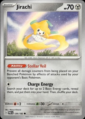 Jirachi 126/182 Paradox Rift Ungraded