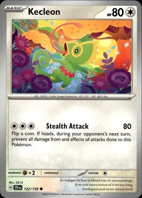 Kecleon 122/159 Journey Together Ungraded