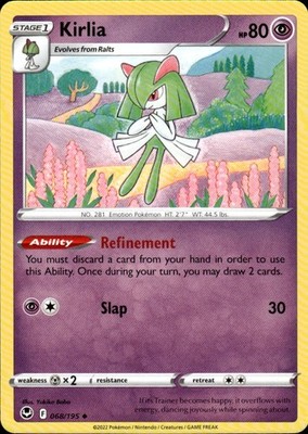 Kirlia 068/195 Silver Tempest Ungraded