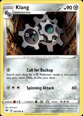 Klang 126/189 Darkness Ablaze Ungraded