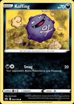 Koffing 094/198 Chilling Reign Ungraded