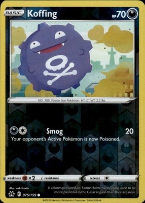Koffing 109/165 151 Ungraded