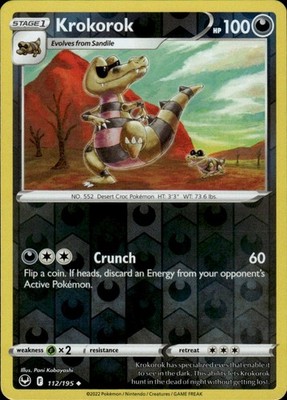 Krokorok 112/195 Silver Tempest Ungraded