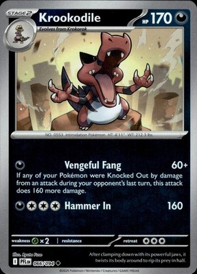 Krookodile 066/094 Phantasmal Flames Ungraded