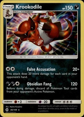 Krookodile 85/149 SM Base Set Ungraded