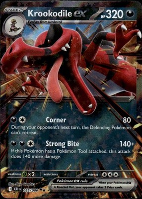 Krookodile ex 055/086 Chaos Rising Ungraded