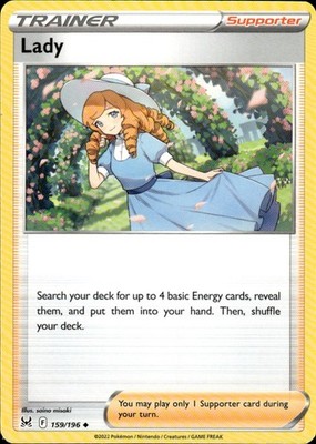 Lady 159/196 Lost Origin Ungraded