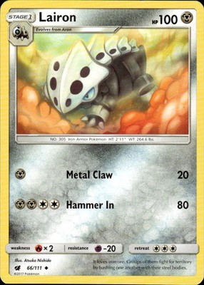Lairon 66/111 Crimson Invasion Ungraded