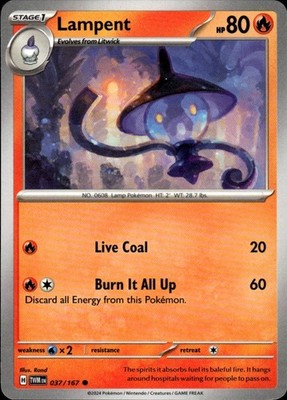 Lampent 037/167 Twilight Masquerade Ungraded