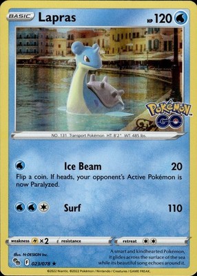 Lapras 023/078 Pokemon GO Ungraded