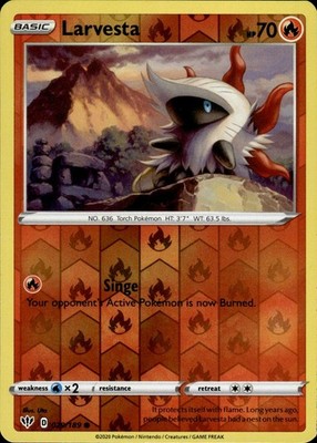 Larvesta 029/189 Darkness Ablaze Ungraded