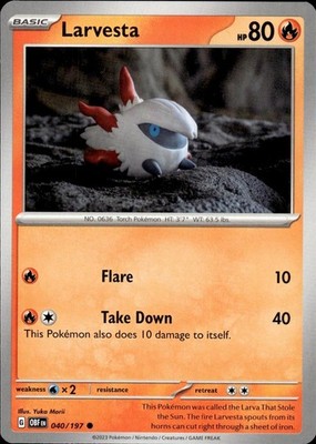 Larvesta - Armarouge 31 040/197 Battle Academy 2024 Ungraded