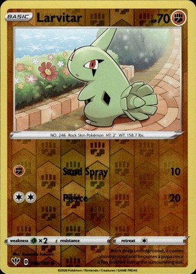 Larvitar 086/189 Darkness Ablaze Ungraded