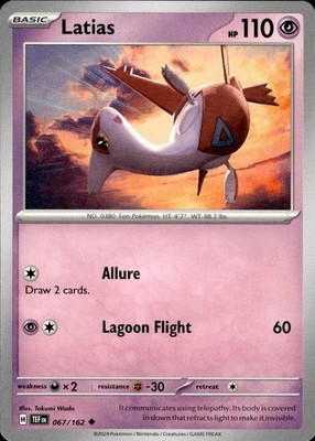 Latias 067/162 Temporal Forces Ungraded