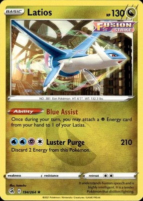 Latios 194/264 Fusion Strike Ungraded