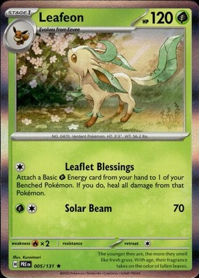 Leafeon 005/131 Prismatic Evolutions Ungraded