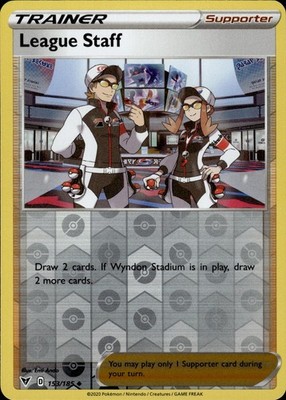 League Staff 153/185 Vivid Voltage Ungraded