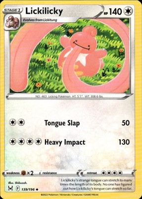 Lickilicky 139/196 Lost Origin Ungraded