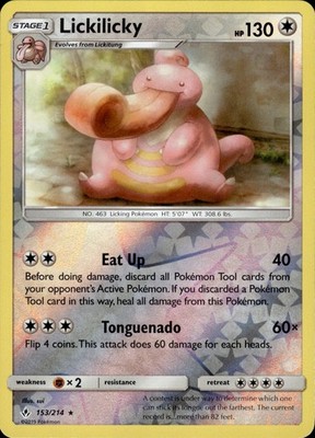 Lickilicky 153/214 Unbroken Bonds Ungraded
