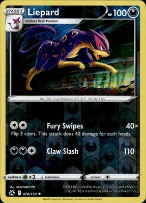 Liepard 078/159 Crown Zenith Ungraded