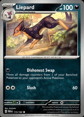 Liepard 115/182 Paradox Rift Ungraded