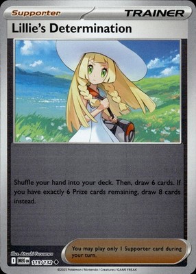 Lillie's Determination 119/132 Mega Evolution Ungraded
