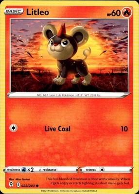 Litleo 022/203 Evolving Skies Ungraded