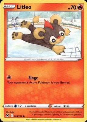 Litleo 028/196 Lost Origin Ungraded