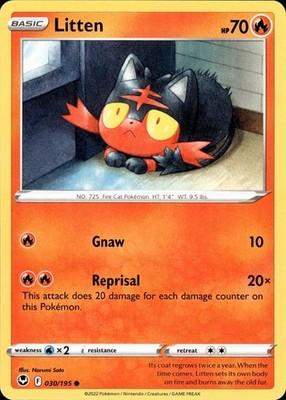 Litten 030/195 Silver Tempest Ungraded