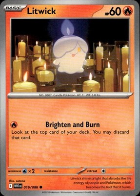Litwick 016/086 White Flare Ungraded