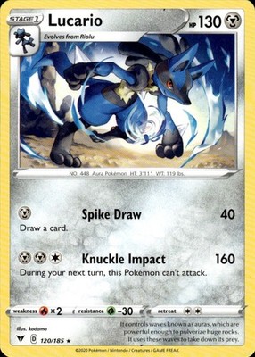 Lucario 120/185 Vivid Voltage Ungraded
