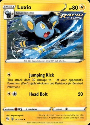 Luxio 047/163 Battle Styles Ungraded