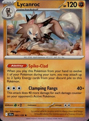 Lycanroc 085/159 Journey Together Ungraded