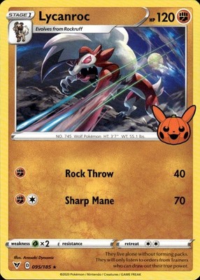 Lycanroc 095/185 Trick or Trade BOOster 2023 Ungraded