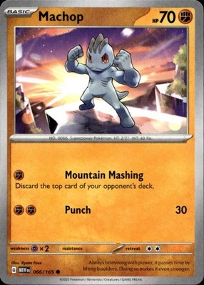 Machop 066/165 151 Ungraded
