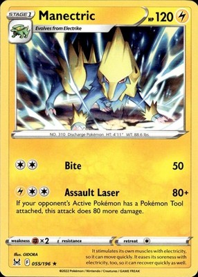 Manectric 055/196 Lost Origin Ungraded