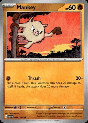 Mankey 056/165 151 Ungraded