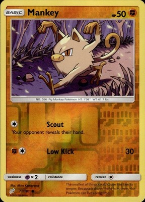 Mankey 71/181 Team Up Ungraded