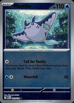 Mantine 032/132 Mega Evolution Ungraded