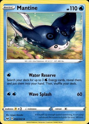 Mantine 052/202 Sword & Shield Ungraded