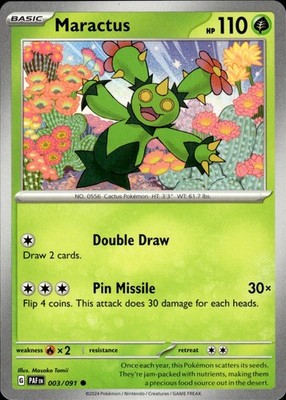 Maractus 003/091 Paldean Fates Ungraded