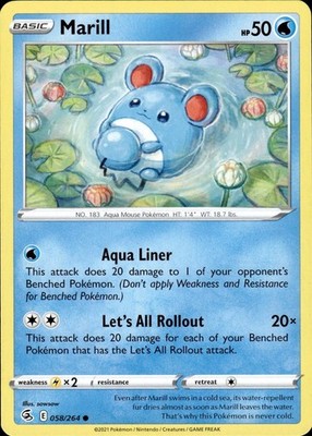 Marill 058/264 Fusion Strike Ungraded