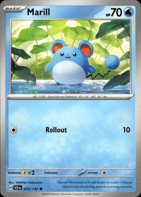 Marill 33/142 Stellar Crown Ungraded