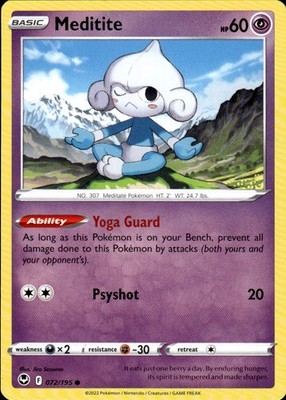 Meditite 072/195 Silver Tempest Ungraded