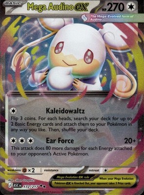Mega Audino ex 172/217 Ascended Heroes Ungraded