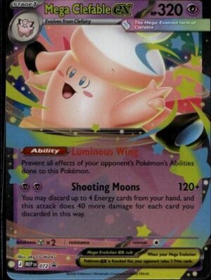 Mega Clefable ex 072 ME: Mega Evolution Promo Ungraded