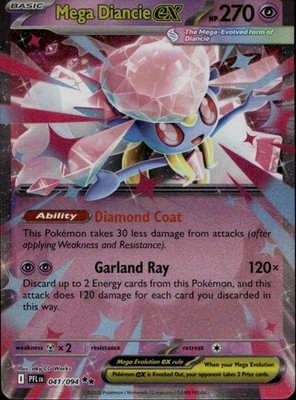 Mega Diancie ex 041/094 Phantasmal Flames Ungraded